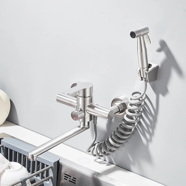 WallSpray | Elegancka bateria mieszaczowa z dwoma otworami 0