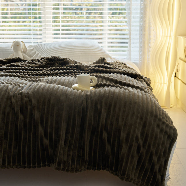 WarmNest | Koc polarowy koralowy 0