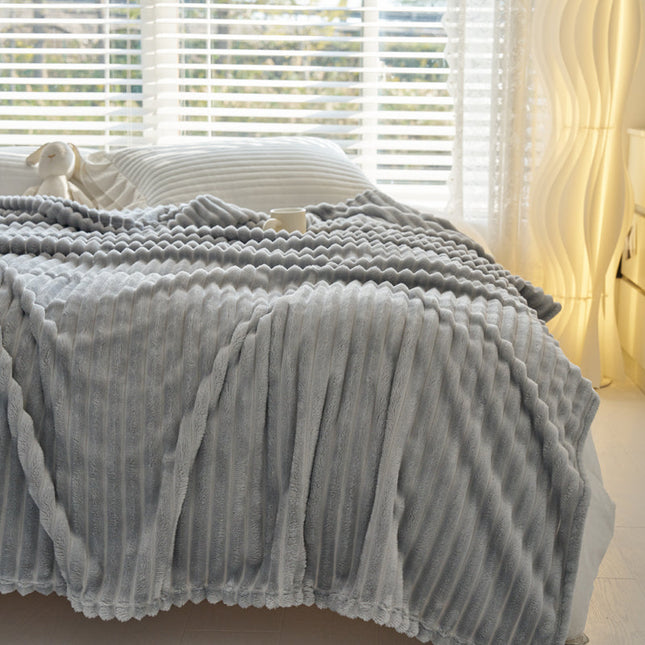 WarmNest | Koc polarowy koralowy 5