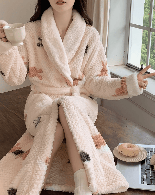 WarmteChic | Luksusowy aksamitny szlafrok warstwowy dla kobiet 2