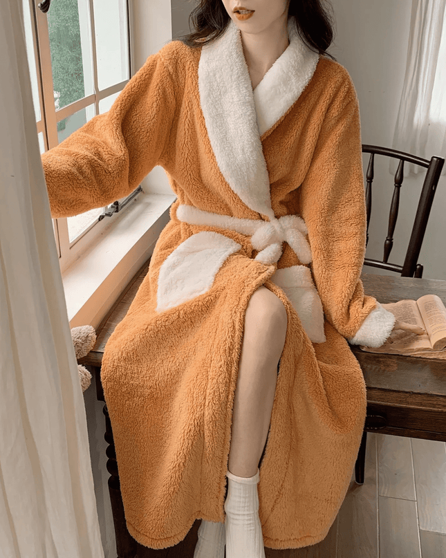 WarmteChic | Luksusowy aksamitny szlafrok warstwowy dla kobiet 4