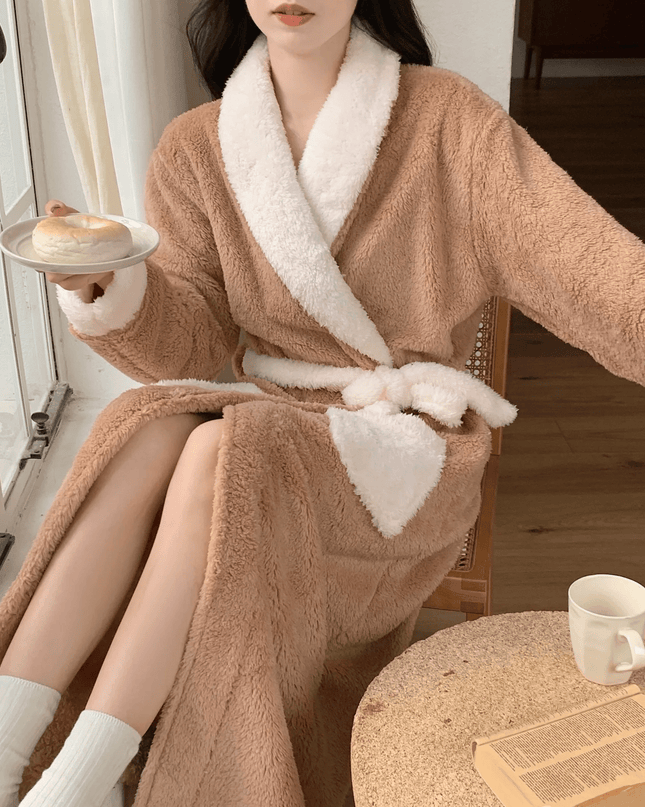 WarmteChic | Luksusowy aksamitny szlafrok warstwowy dla kobiet 5