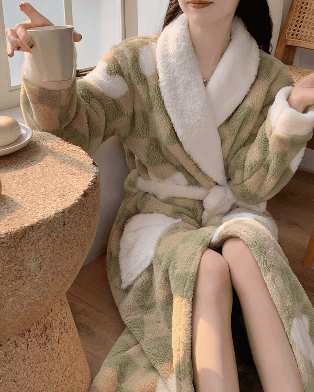 WarmteChic | Luksusowy aksamitny szlafrok warstwowy dla kobiet 7