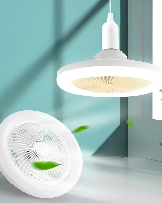 Wentylator sufitowy z oświetleniem LED i pilotem – nowoczesny, biały design do sypialni i salonów 1