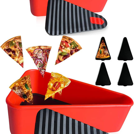 Wielokrotnego użytku pojemnik do przechowywania pizzy z uszczelką zabezpieczającą przed przeciekaniem i dwiema tackami – silikon bezpieczny dla żywności 6