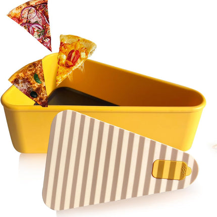 Wielokrotnego użytku pojemnik do przechowywania pizzy z uszczelką zabezpieczającą przed przeciekaniem i dwiema tackami – silikon bezpieczny dla żywności 7