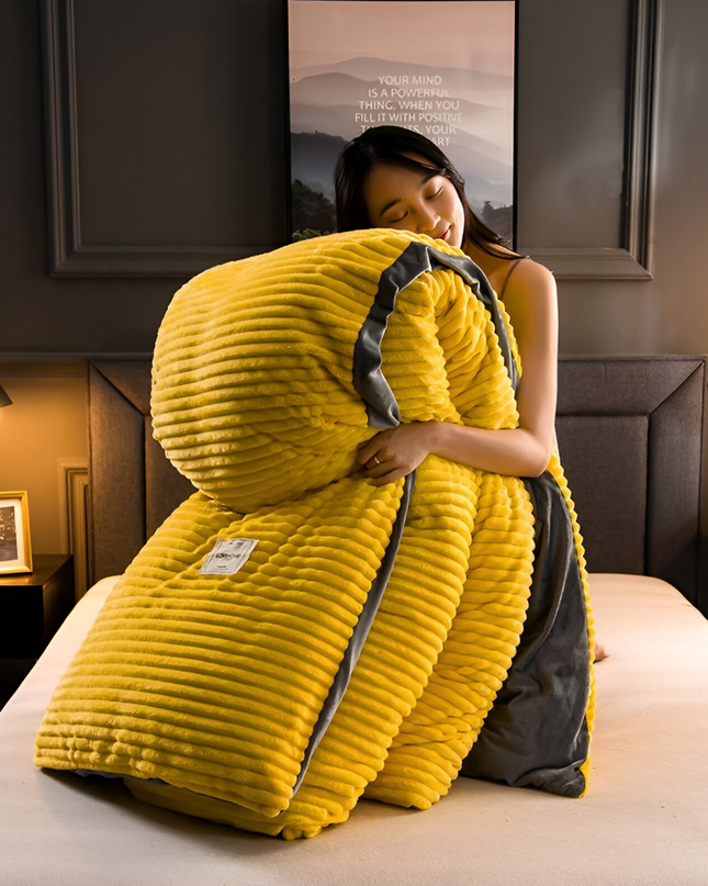 Wielosezonowa Kołdra 200x220 z Flaneli i Mikrofibry – Ciepła i Oddychająca, Idealna na Każdą Porę Roku 4