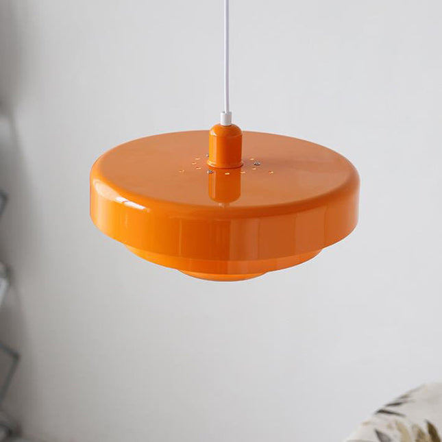 Wielowarstwowa Lampa Wisząca Vintage w Stylu Nordyckim, Metalowa, Zielona i Pomarańczowa – Idealna Lampa do Salonu i Żyrandol do Wnętrz 9