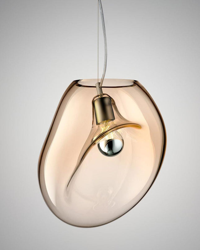 Wisząca lampa w kształcie kropli wody – Nowoczesny design z ręcznie dmuchanego szkła 1