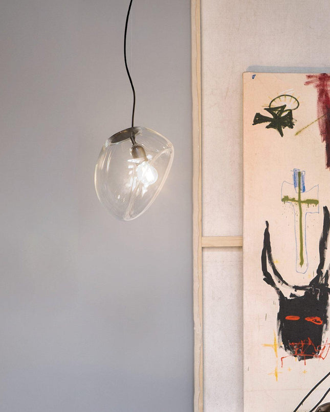 Wisząca lampa w kształcie kropli wody – Nowoczesny design z ręcznie dmuchanego szkła 2