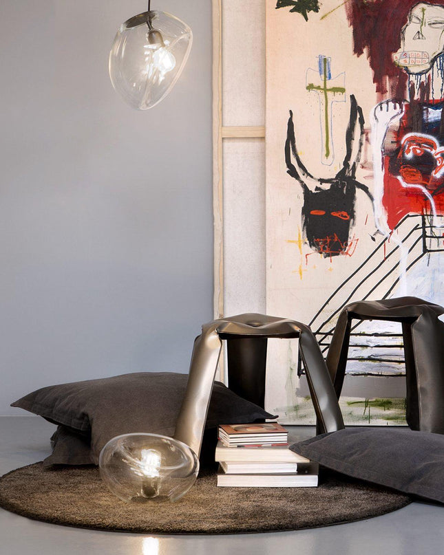 Wisząca lampa w kształcie kropli wody – Nowoczesny design z ręcznie dmuchanego szkła 4