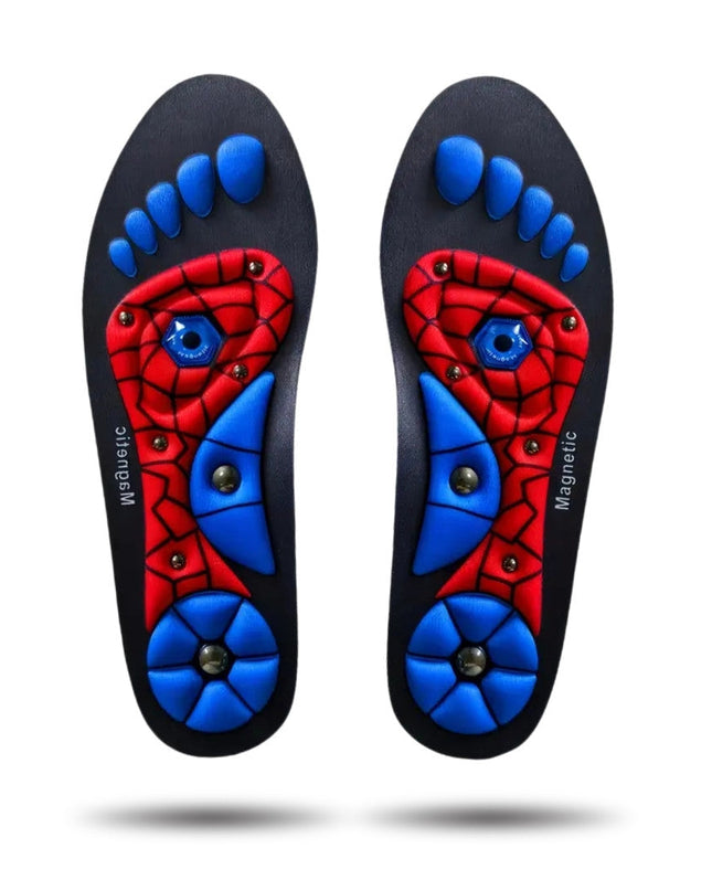 Wkładki do Butów Akupresurowe MagnetoStep – Naturalna Ulga, Poprawa Krążenia, Uniwersalne Dopasowanie, Granatowe EVA 0