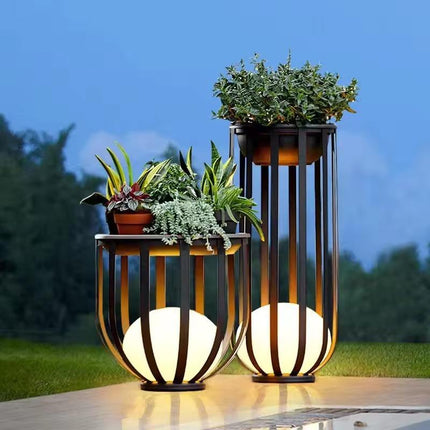 Wodoodporna Lampa Ogrodowa Solarna LED – Nowoczesna Lampa Stojąca do Ogrodu z Eleganckim Designem 1