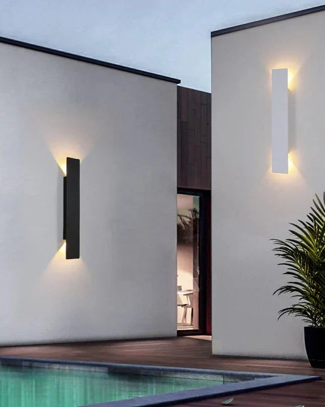 Wodoodporna Lampa Ścienna LED z Aluminium - Energooszczędna Lampa Zewnętrzna do Ogrodu i Tarasu 2