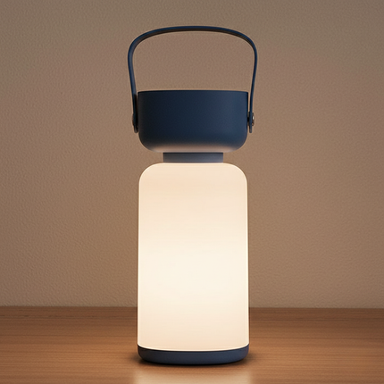 Wodoodporna lampa stołowa z funkcją ładowania przez USB – nowoczesna, cylindryczna konstrukcja do użytku wewnątrz i na zewnątrz 0