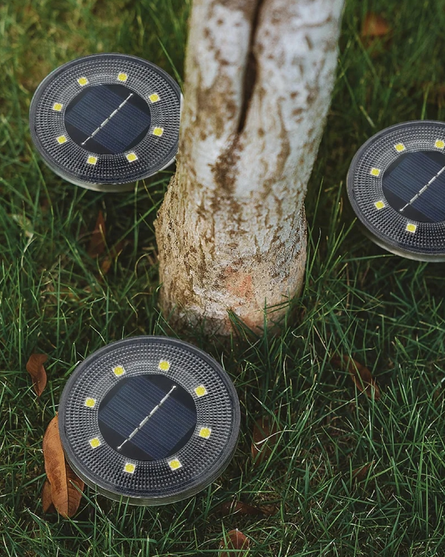 Wodoodporne Lampy Solarne LED do Ogrodu – Energooszczędne Oświetlenie Zewnętrzne na Taras IP65, 4/8/12/16/20 Sztuk 4