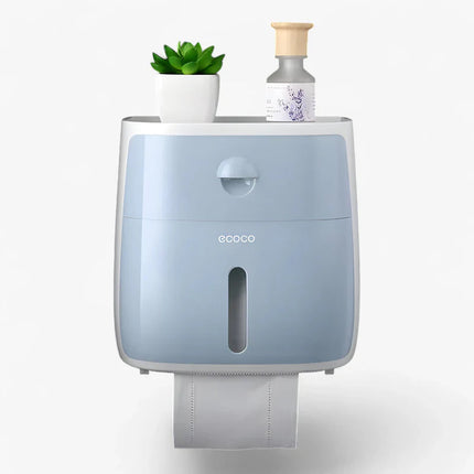 Wodoodporny Uchwyt na Papier Toaletowy z Dodatkowym Schowkiem – Uchwyt Bez Wiercenia, Nowoczesny i Funkcjonalny 15