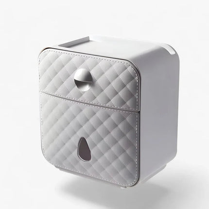 Wodoodporny Uchwyt na Papier Toaletowy z Dodatkowym Schowkiem – Uchwyt Bez Wiercenia, Nowoczesny i Funkcjonalny 5