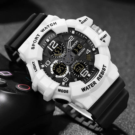 Wodoodporny Zegarek Cyfrowy Taktyczny z Dużym Wyświetlaczem 54,6 mm – Solidna Konstrukcja dla Poszukiwaczy Przygód 2