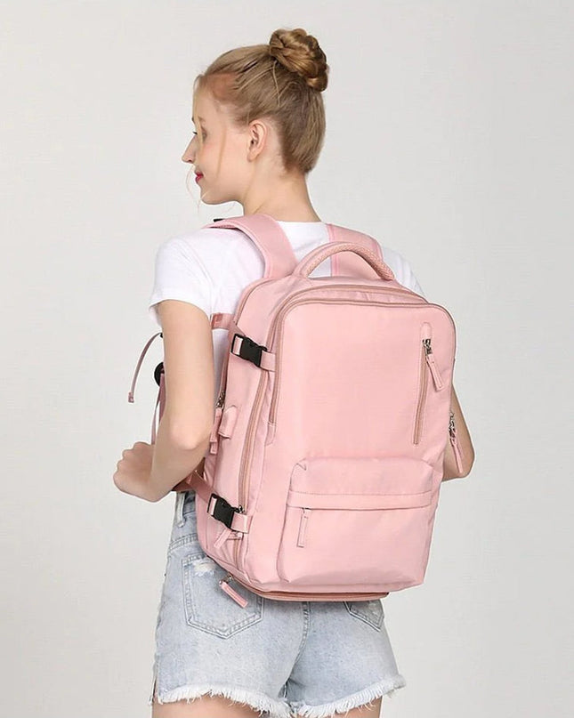 Wodoodporny plecak podróżny z ergonomicznymi paskami i przegrodą na laptopa – wytrzymały poliester 25 l 1