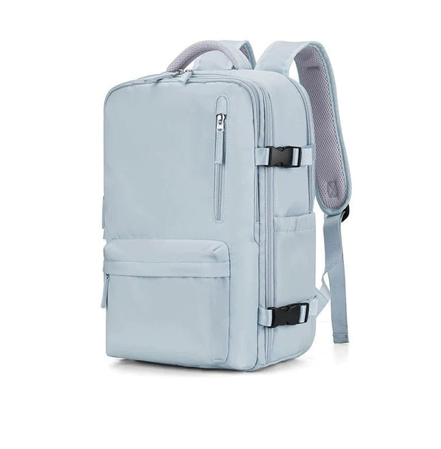 Wodoodporny plecak podróżny z ergonomicznymi paskami i przegrodą na laptopa – wytrzymały poliester 25 l 7
