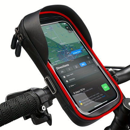 Wodoodporny uchwyt na telefon motocyklowy z obrotem 360° do telefonów o przekątnej 4,5–6,4 cala – wytrzymały uchwyt na telefon motocyklowy z TPU 0