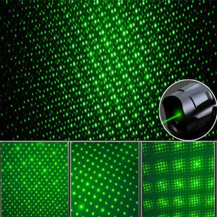 Wskaźnik laserowy zielony 2000m z anodowanego aluminium, z funkcją ładowania przez USB i szybkim start 6