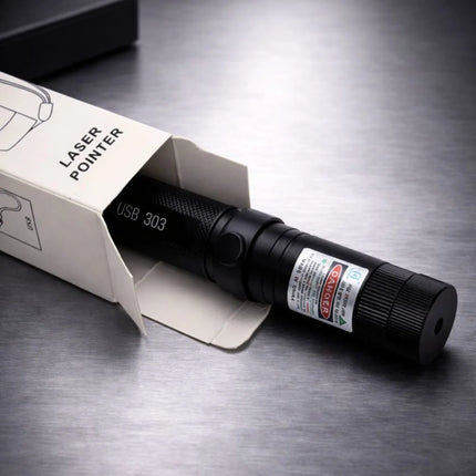 Wskaźnik laserowy z regulowanym zasięgiem, ładowaniem USB i wielokolorowym światłem, idealny 1