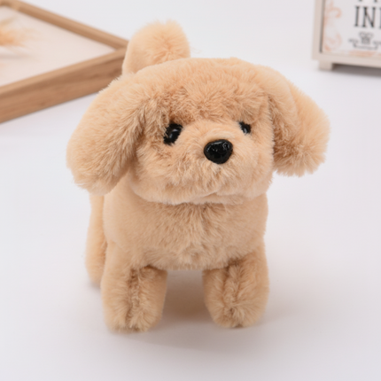 Zabawka-robot-szczeniak z realistycznymi ruchami – realistyczny interaktywny towarzysz – brązowo-biały 30 cm 1