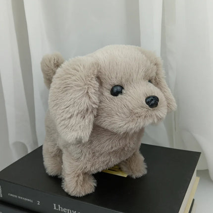 Zabawka-robot-szczeniak z realistycznymi ruchami – realistyczny interaktywny towarzysz – brązowo-biały 30 cm 3