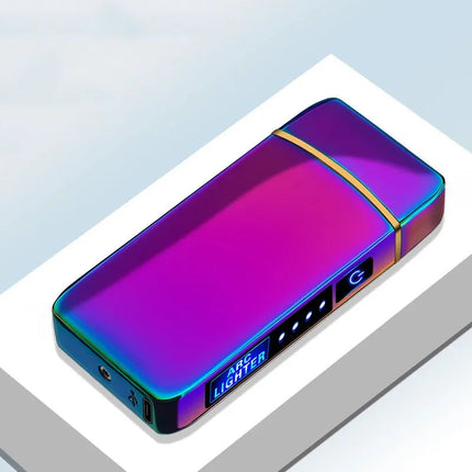 Zapalniczka Plazmowa USB z Podwójnym Płomieniem – Niebieska Metalowa Konstrukcja 21