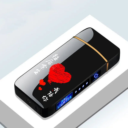 Zapalniczka plazmowa USB z podwójnym łukiem elektrycznym, wiatroodpornym płomieniem i czujnikiem dotykowym – elegancka metalowa obudowa 4