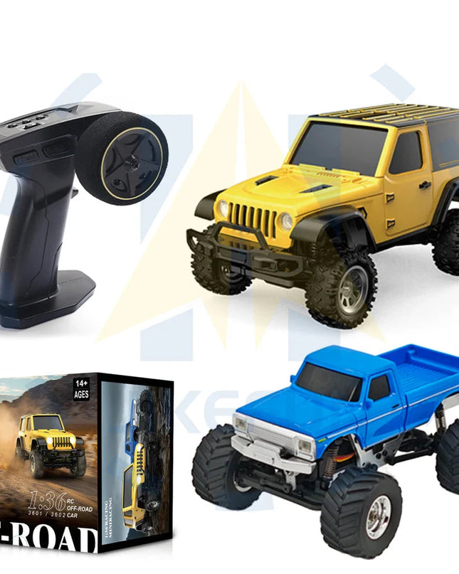 Zdalnie Sterowany Samochód RC 1/36 z Napędem 4WD i Systemem Oświetlenia – Model Terenowy 1