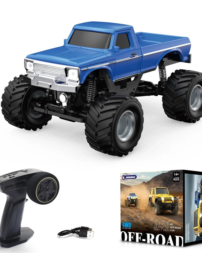 Zdalnie Sterowany Samochód RC 1/36 z Napędem 4WD i Systemem Oświetlenia – Model Terenowy 7