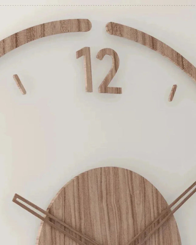 Zegar Ścienny Yara w Skandynawskim Stylu – Elegancki Zegar na Ścianę do Salonu z Drewna 5
