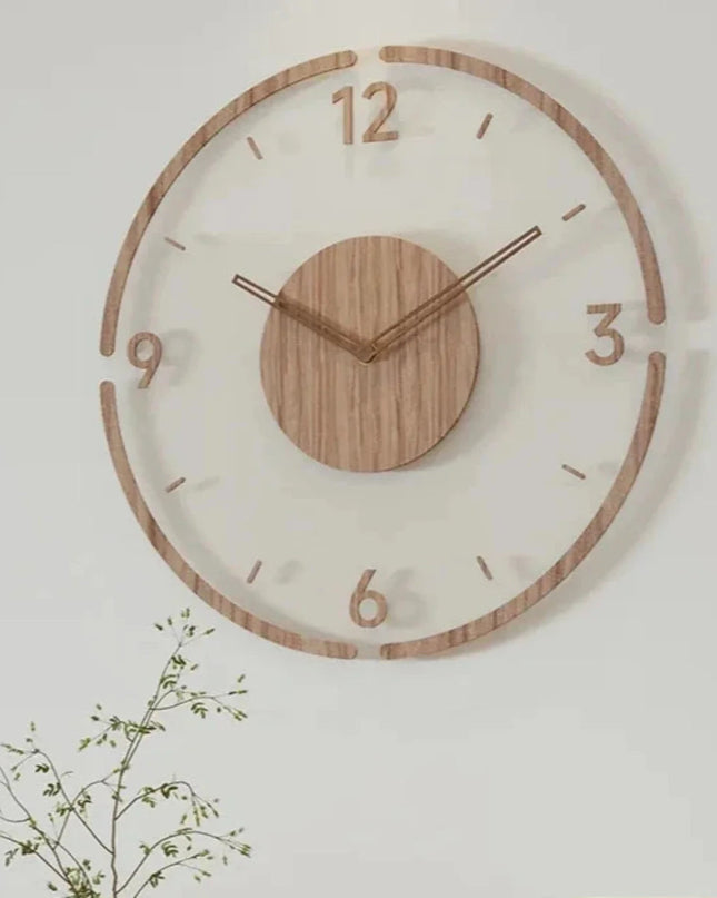 Zegar Ścienny Yara w Skandynawskim Stylu – Elegancki Zegar na Ścianę do Salonu z Drewna 6