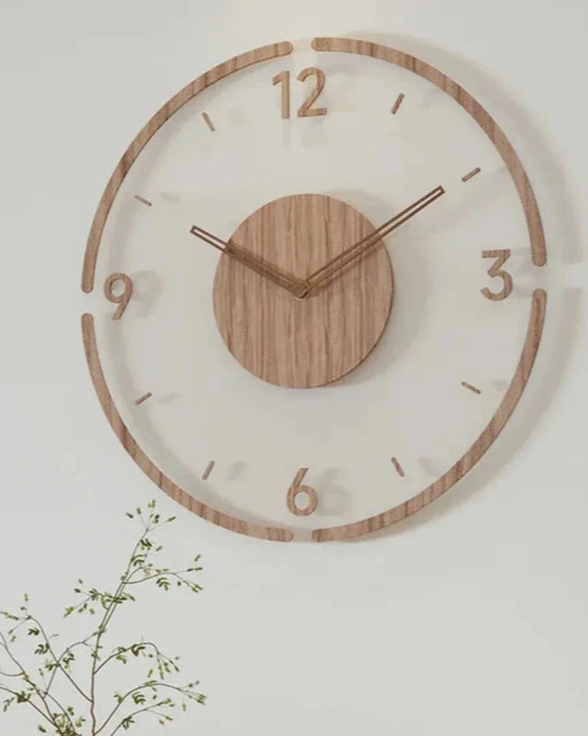 Zegar Ścienny Yara w Skandynawskim Stylu – Elegancki Zegar na Ścianę do Salonu z Drewna 9