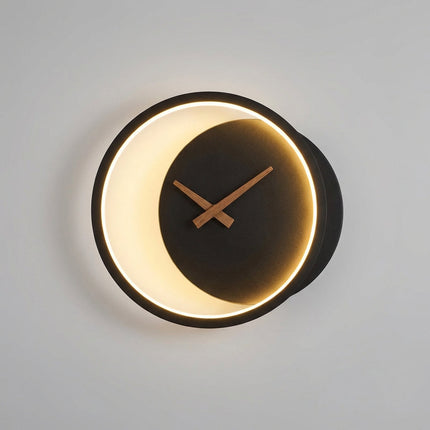 Zegar ścienny LED ze zintegrowanym oświetleniem i ciepłą białą diodą LED – nowoczesny minimalistyczny design 27x25 cm 2