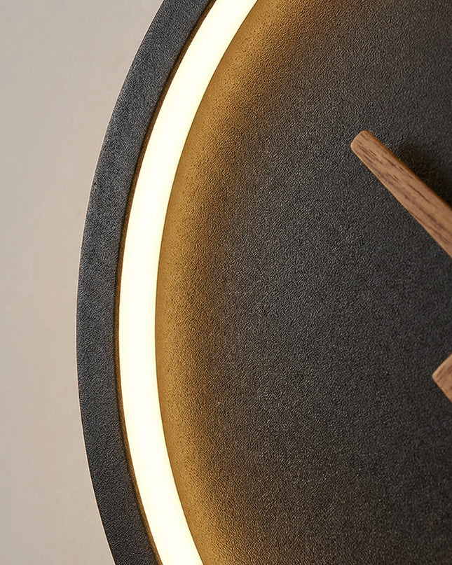 Zegar ścienny LED ze zintegrowanym oświetleniem i ciepłą białą diodą LED – nowoczesny minimalistyczny design 27x25 cm 3