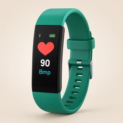 Zegarek fitness dla seniorów z monitorem tętna i czytelnym wyświetlaczem LED 7