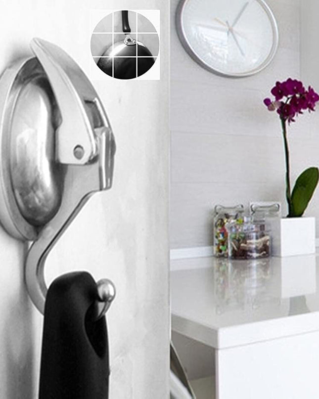 Zestaw 2 wytrzymałych haczyków do przyssawek – odpornych na uszkodzenia i wielokrotnego użytku, idealnych do kuchni i łazienki, udźwig do 5 kg 3