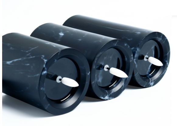 Zestaw 3 Marmurowych Świec LED z Realistycznym Efektem Płomienia – Eleganckie Świece Elektryczne do Wnętrz i na Zewnątrz 5