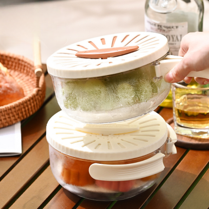 Zestaw 3 pojemników do przechowywania żywności oszczędzających miejsce – pojemniki do układania w stosy, niezawierające BPA, zapewniające świeżość i łatwe przechowywanie 5