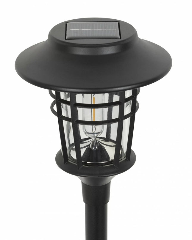 Zestaw 6 Lamp Ogrodowych LED z Automatycznym Włączaniem – Nowoczesne Oświetlenie Zewnętrzne, Czarne Lampy do Ogrodu 1