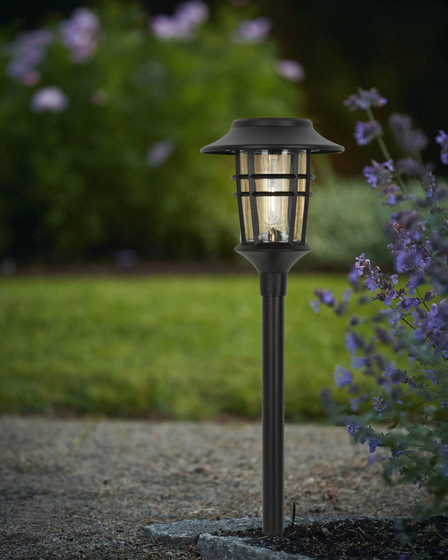 Zestaw 6 Lamp Ogrodowych LED z Automatycznym Włączaniem – Nowoczesne Oświetlenie Zewnętrzne, Czarne Lampy do Ogrodu 4