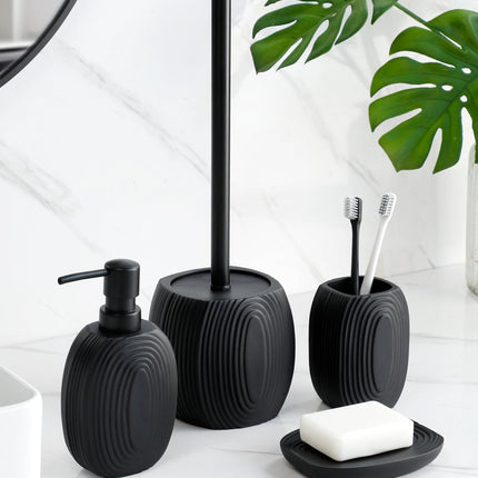 Zestaw BathLux – 4-częściowy zestaw akcesoriów łazienkowych z mydłem, balsamem, szczoteczką do zębów i uchwytem na szczotkę toaletową 0