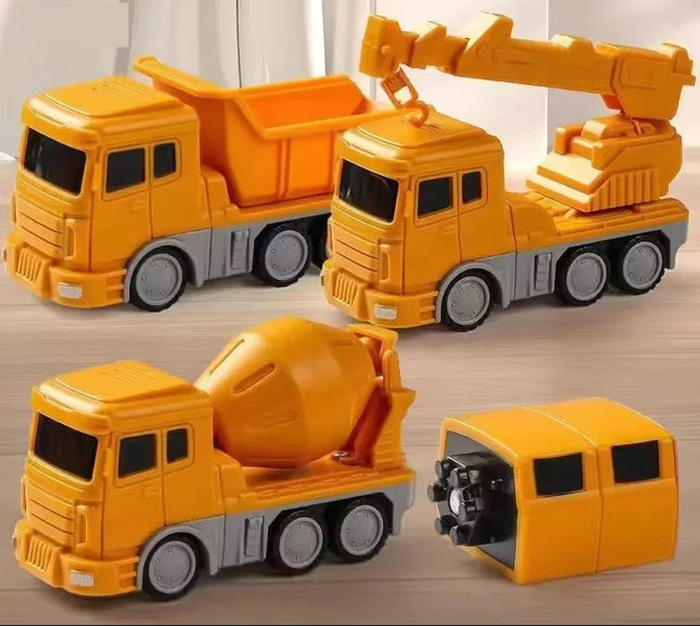 Zestaw Klocków Konstrukcyjnych Magnetycznych dla Dzieci - Transformujący Robot i Samochód, Edukacyjna Zabawa STEM 10