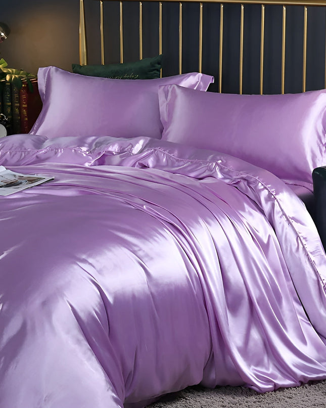 Zestaw pościeli z jedwabiu premium – miękki, hipoalergiczny i oddychający – dwustronny i niezwykle wygodny, zapewniający luksusowy sen 0