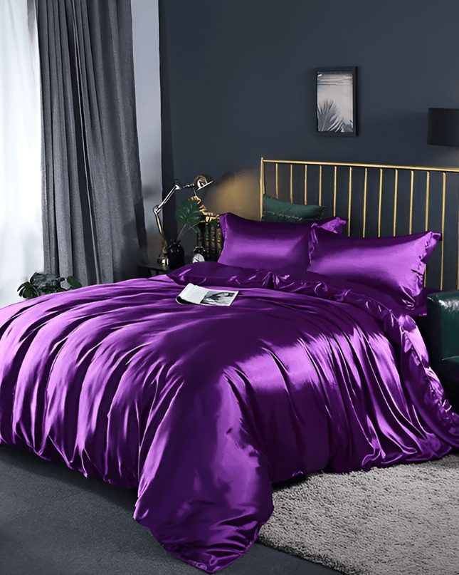 Zestaw pościeli z jedwabiu premium – miękki, hipoalergiczny i oddychający – dwustronny i niezwykle wygodny, zapewniający luksusowy sen 1