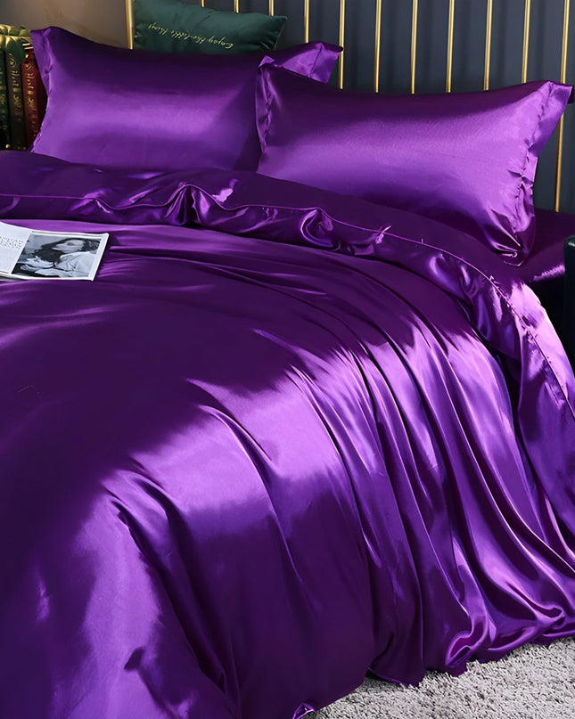 Zestaw pościeli z jedwabiu premium – miękki, hipoalergiczny i oddychający – dwustronny i niezwykle wygodny, zapewniający luksusowy sen 3